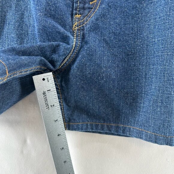 Levi's 569 Loose Straight Boyfriend Jean Shorts Womens W44 High Rise Denim Blue - Picture 7 of 9